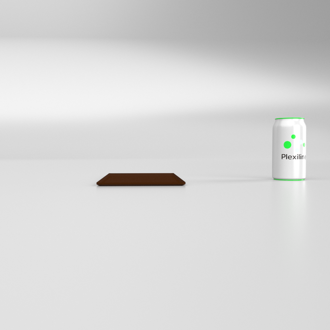 PLATEAU BOULANGERIE 300 X 150 MM BRUN SMOKE