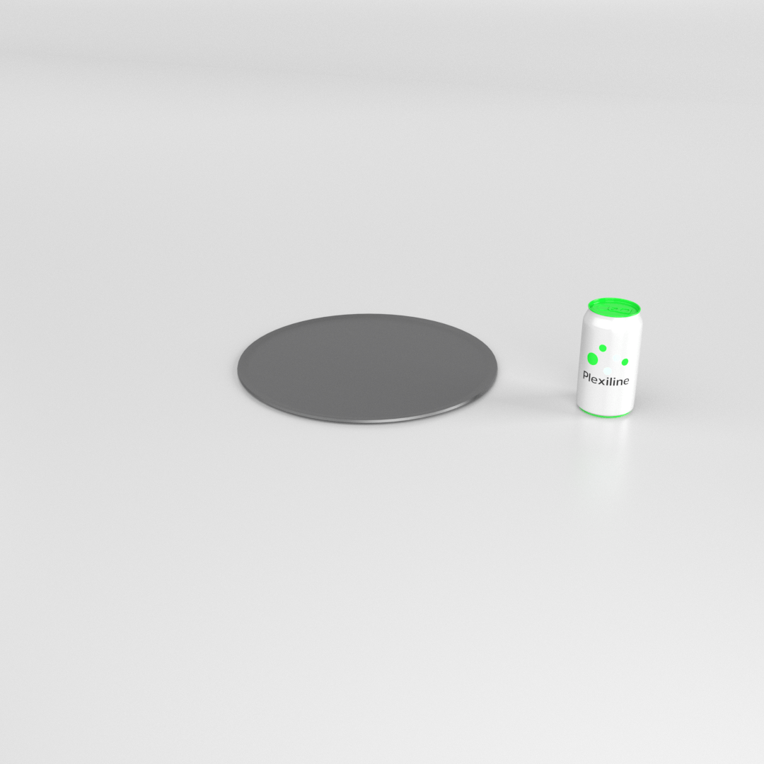 PLATEAU BOULANGERIE ROND 300 MM DARK SMOKE