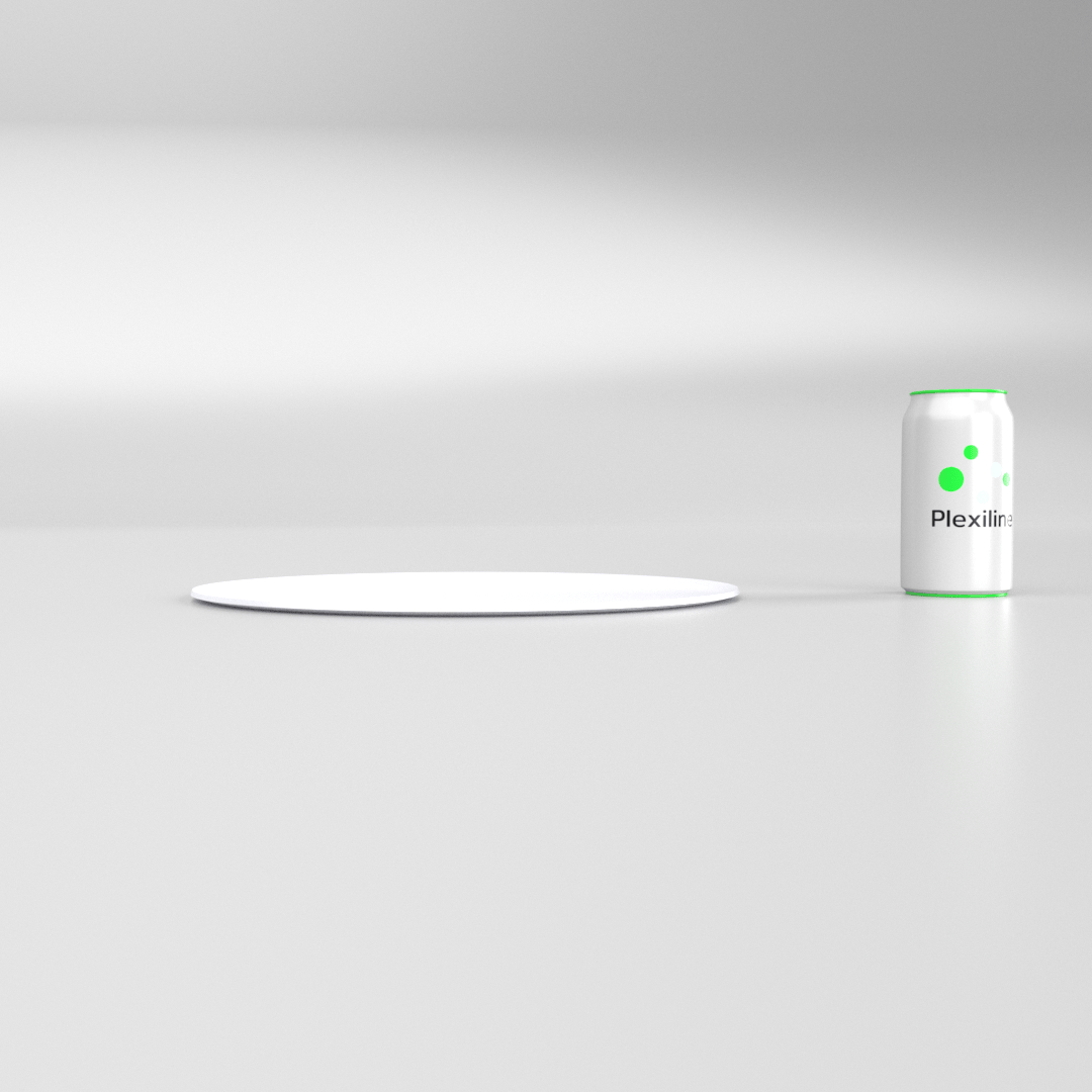 PLATEAU BOULANGERIE ROND 300 MM BLANC SMOKE