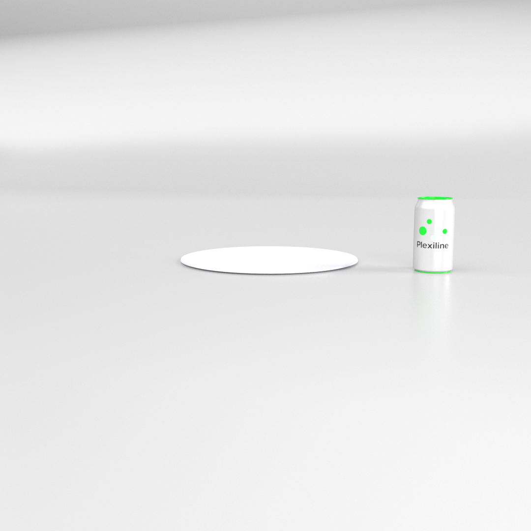 PLATEAU BOULANGERIE ROND 300 MM BLANC SMOKE