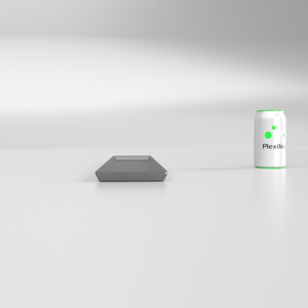 PLATEAU BOULANGERIE 600 X 100 X 15 MM DARK SMOKE