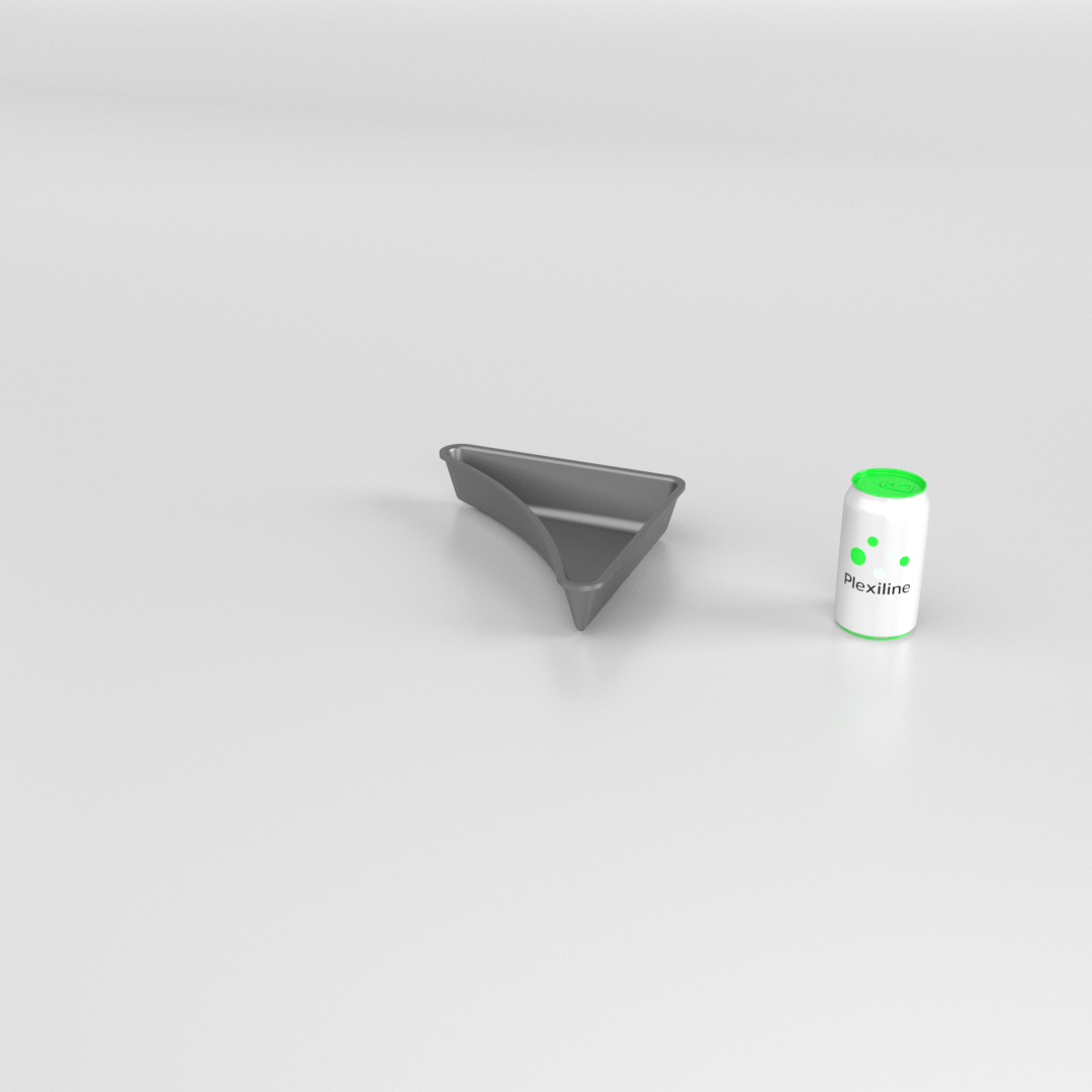 TRIANGLE CARROUSEL PROFONDEUR 60 MM DARK SMOKE