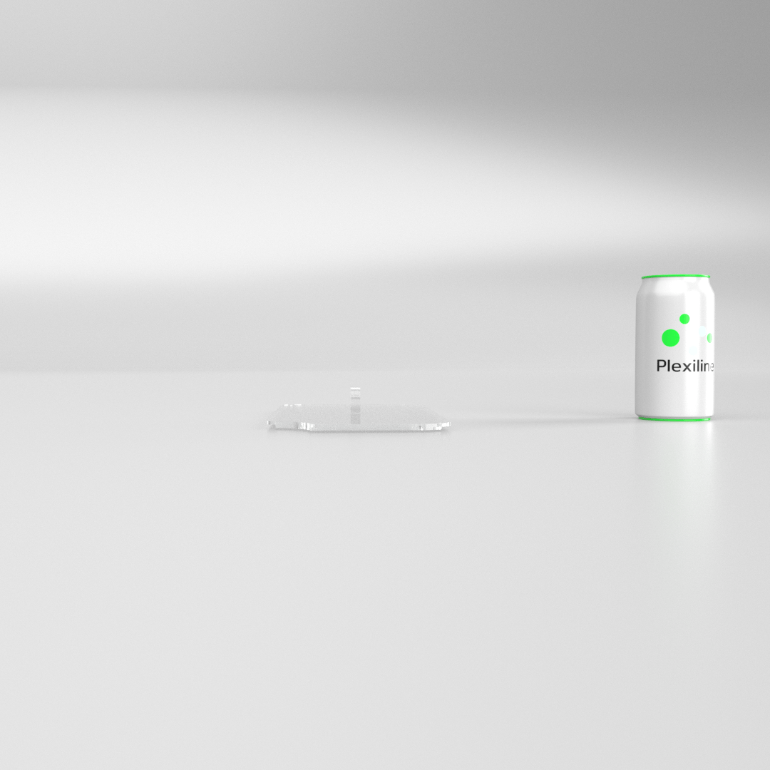 COUVERCLE AVEC FRAISAGE PLA2814 TRANSPARENT