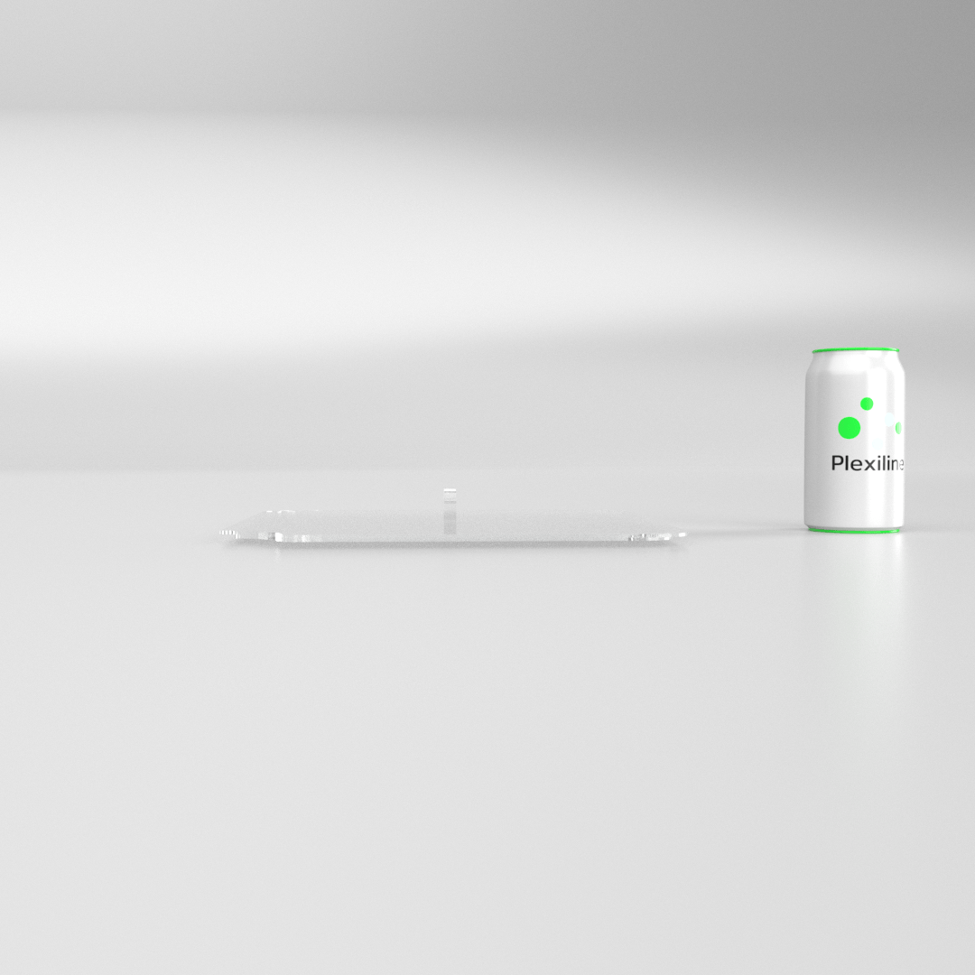 COUVERCLE AVEC FRAISAGE PLA2828 TRANSPARENT