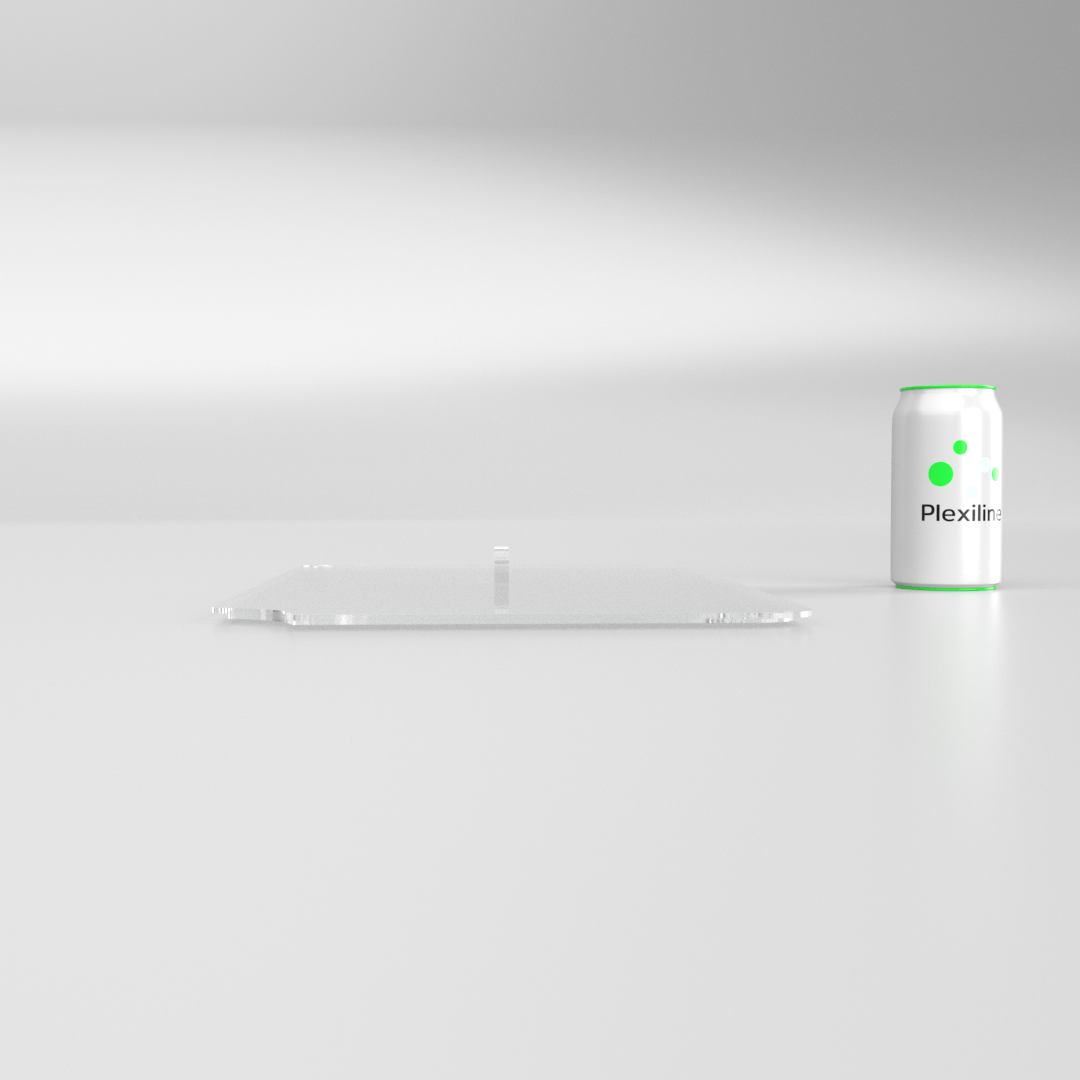 COUVERCLE AVEC FRAISAGE PLA4228 TRANSPARENT