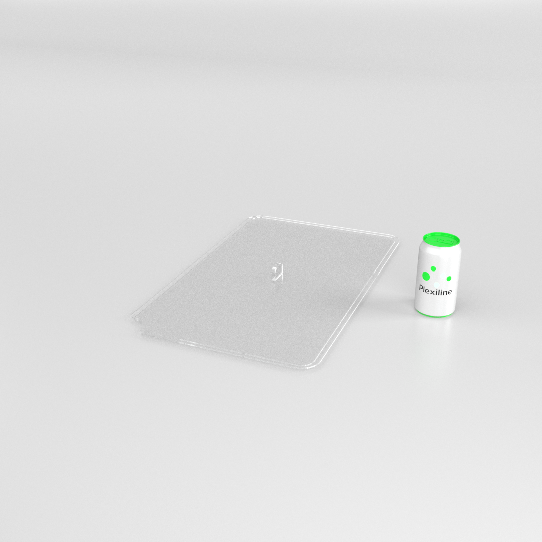 COUVERCLE AVEC FRAISAGE GN 1/1 TRANSPARENT