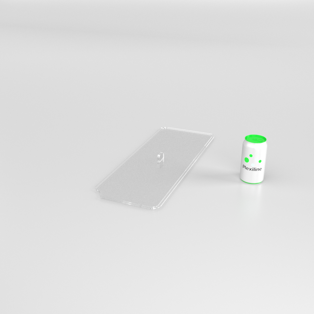 COUVERCLE AVEC FRAISAGE GN 2/5 TRANSPARENT