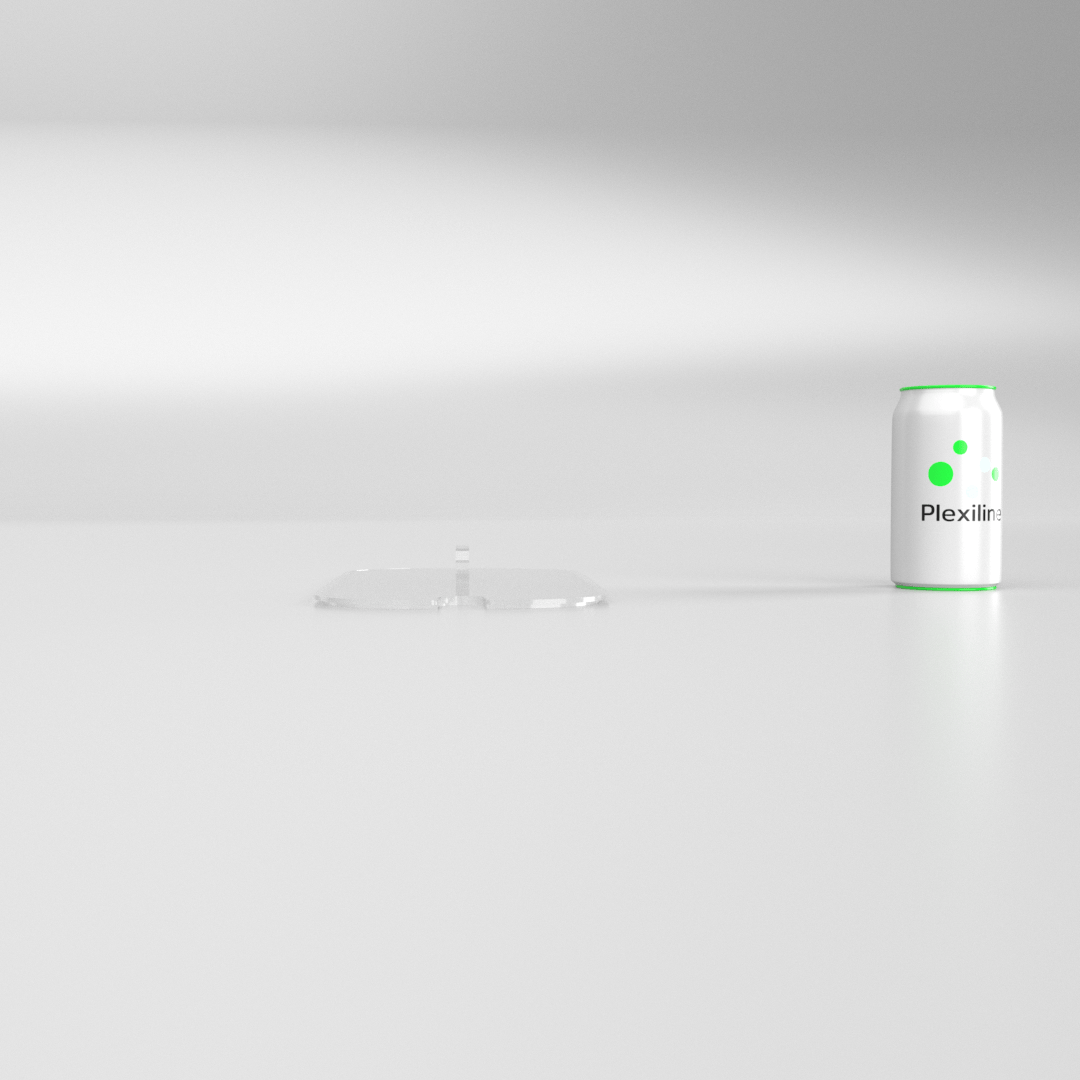 COUVERCLE BAC INOX GN1/3 AVEC ENCOCHE TRANSPARENT