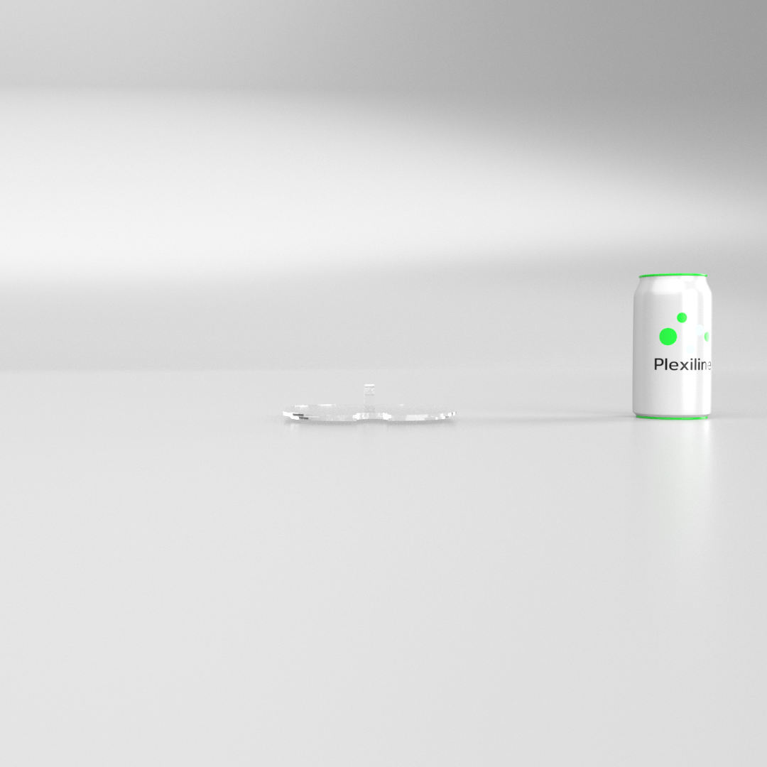COUVERCLE BAC INOX GN1/6 AVEC ENCOCHE TRANSPARENT