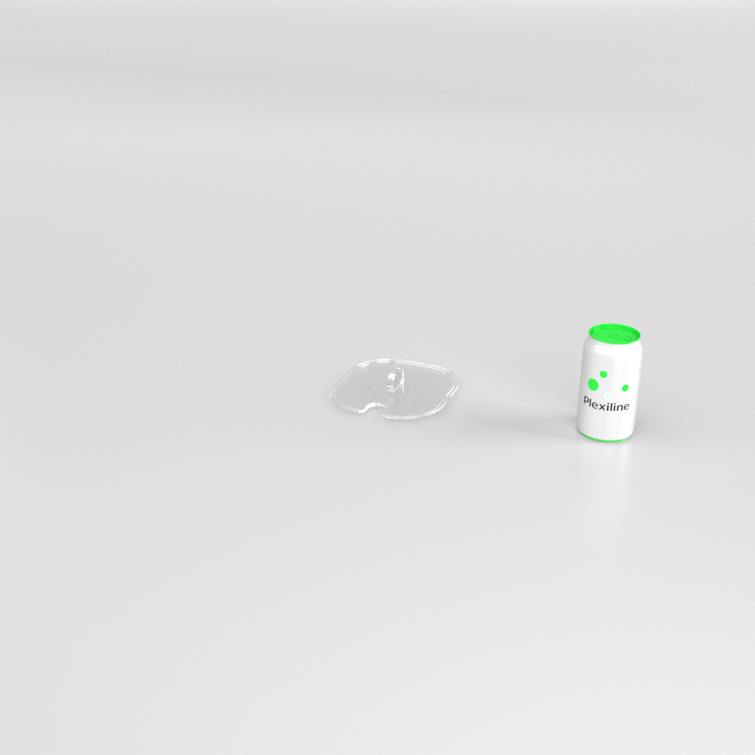 COUVERCLE BAC INOX GN1/6 AVEC ENCOCHE TRANSPARENT