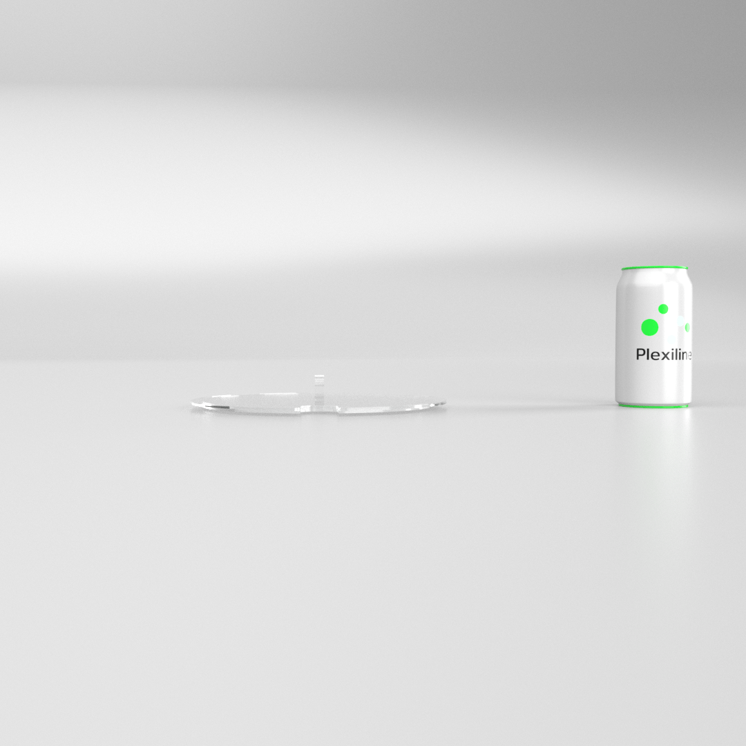 COUVERCLE ROND DIAMETRE 225 AVEC ENCOCHE KLOSS TRANSPARENT