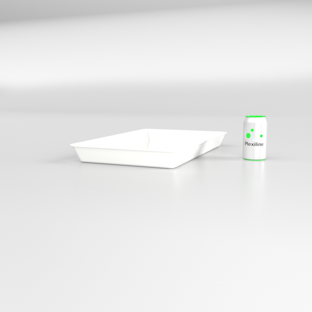 PLATEAU GASTRO 1/1 50 (530 X 325 X 50 MM) BLANC