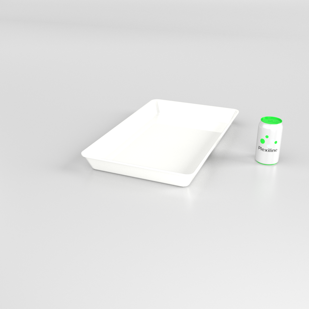 PLATEAU GASTRO 1/1 50 (530 X 325 X 50 MM) BLANC