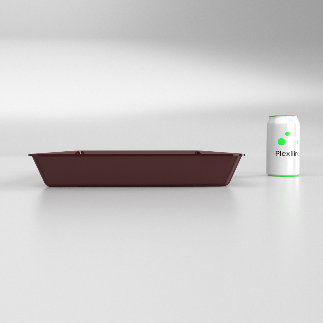 PLATEAU GASTRO 1/1 50 (530 X 325 X 50 MM) BORDEAUX