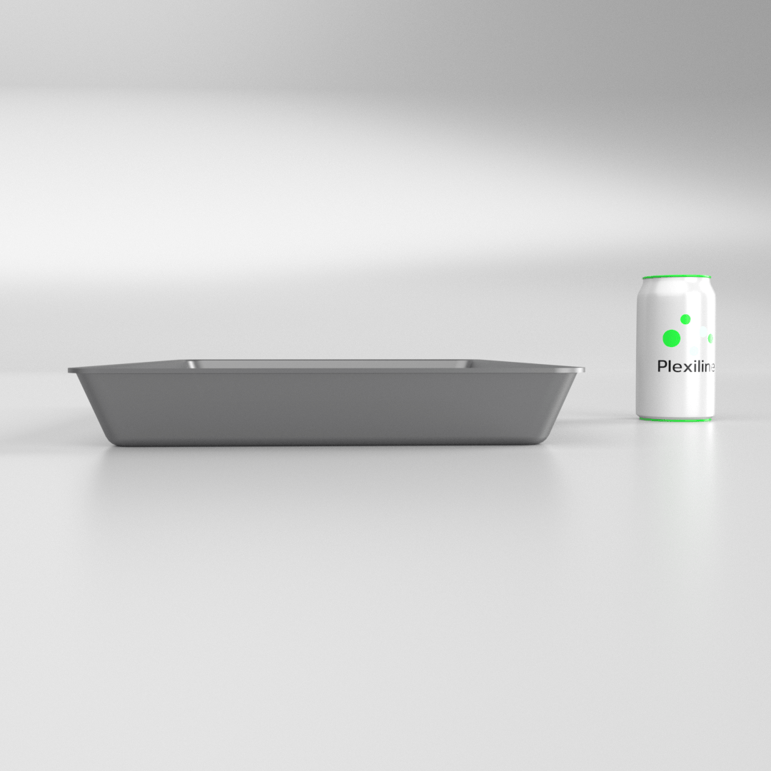 PLATEAU GASTRO 1/1 50 (530 X 325 X 50 MM) DARK SMOKE