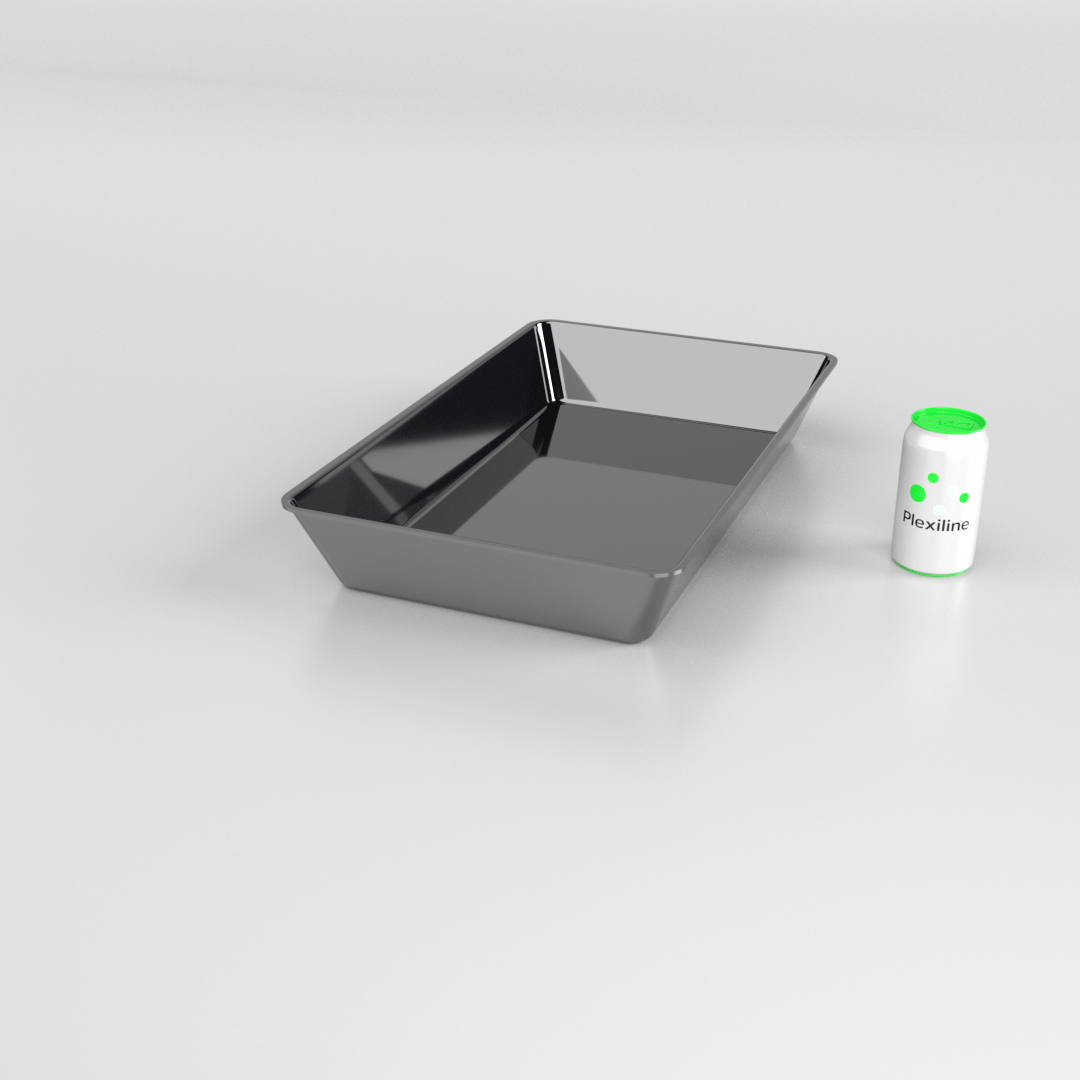PLATEAU GASTRO 1/1 80 (530 X 325 X 80 MM) NOIR