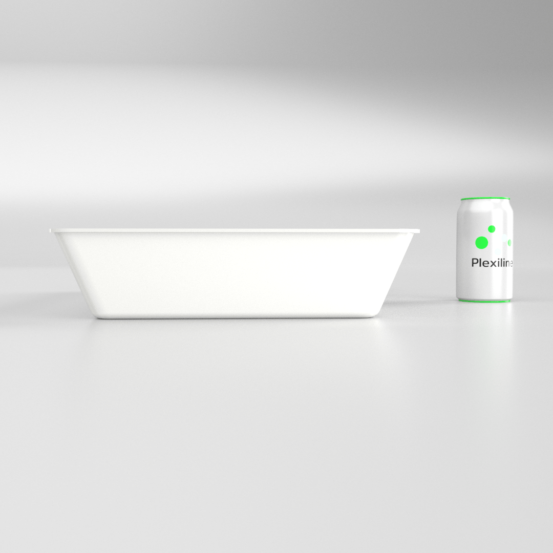 PLATEAU GASTRO 1/1 80 (530 X 325 X 80 MM) BLANC