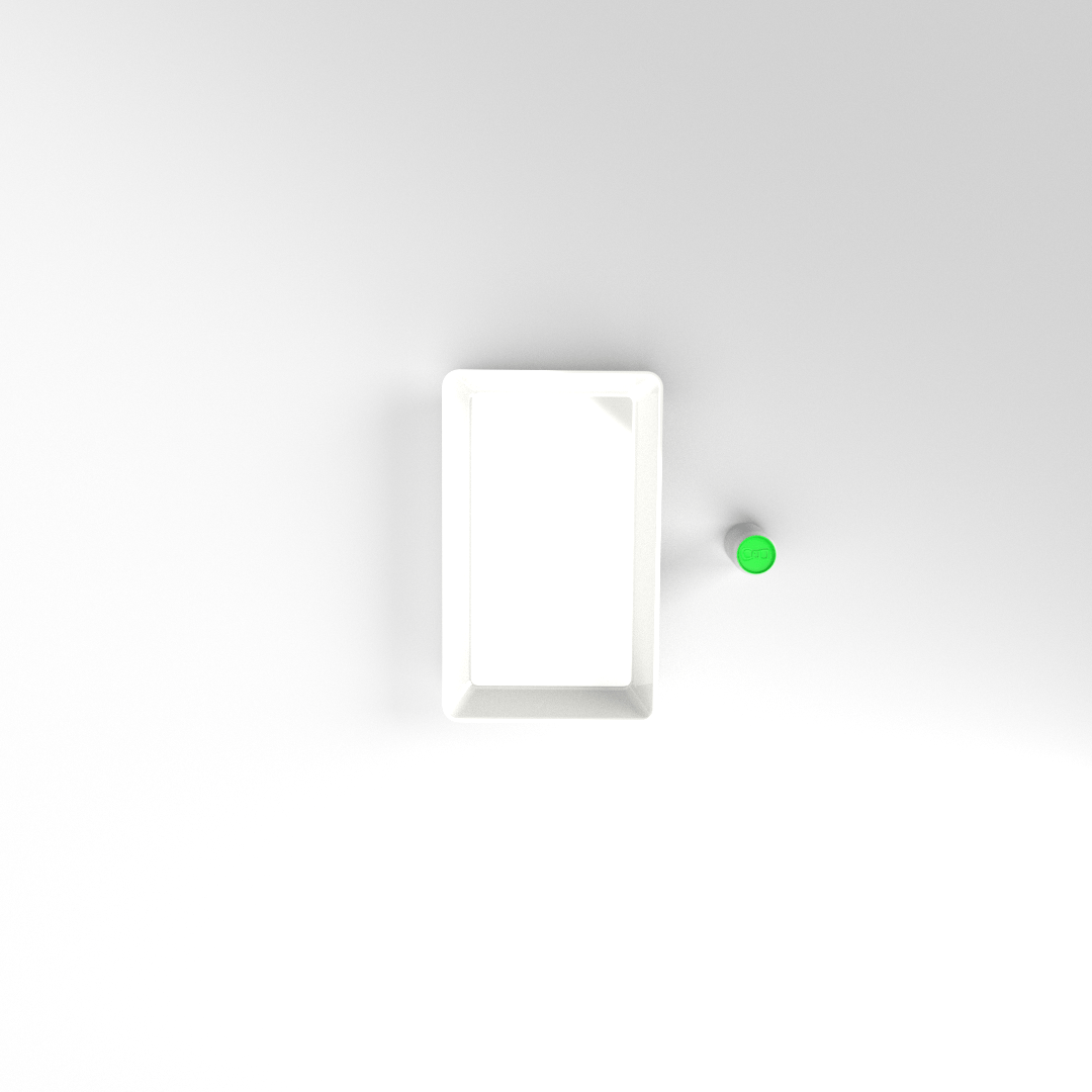 PLATEAU GASTRO 1/1 80 (530 X 325 X 80 MM) BLANC