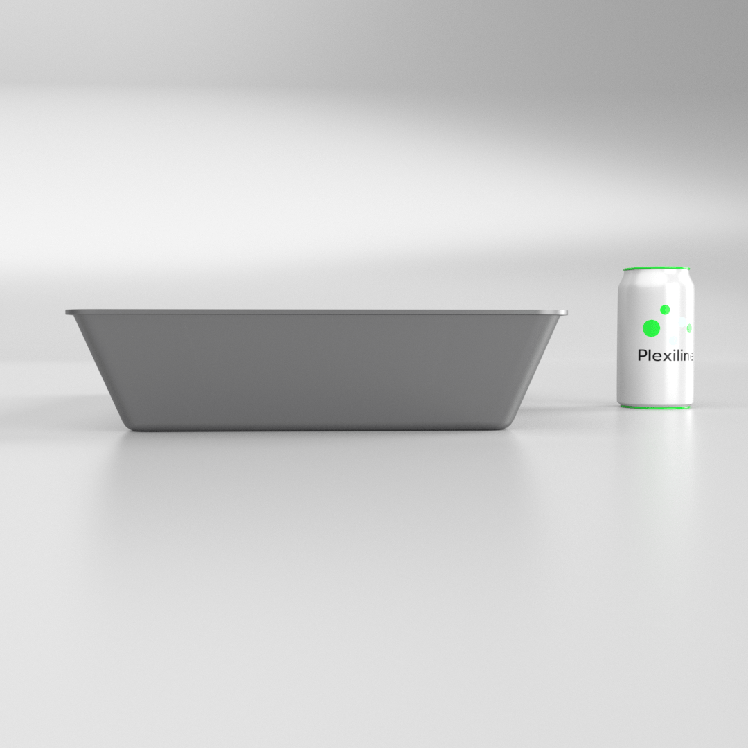 PLATEAU GASTRO 1/1 80 (530 X 325 X 80 MM) DARK SMOKE