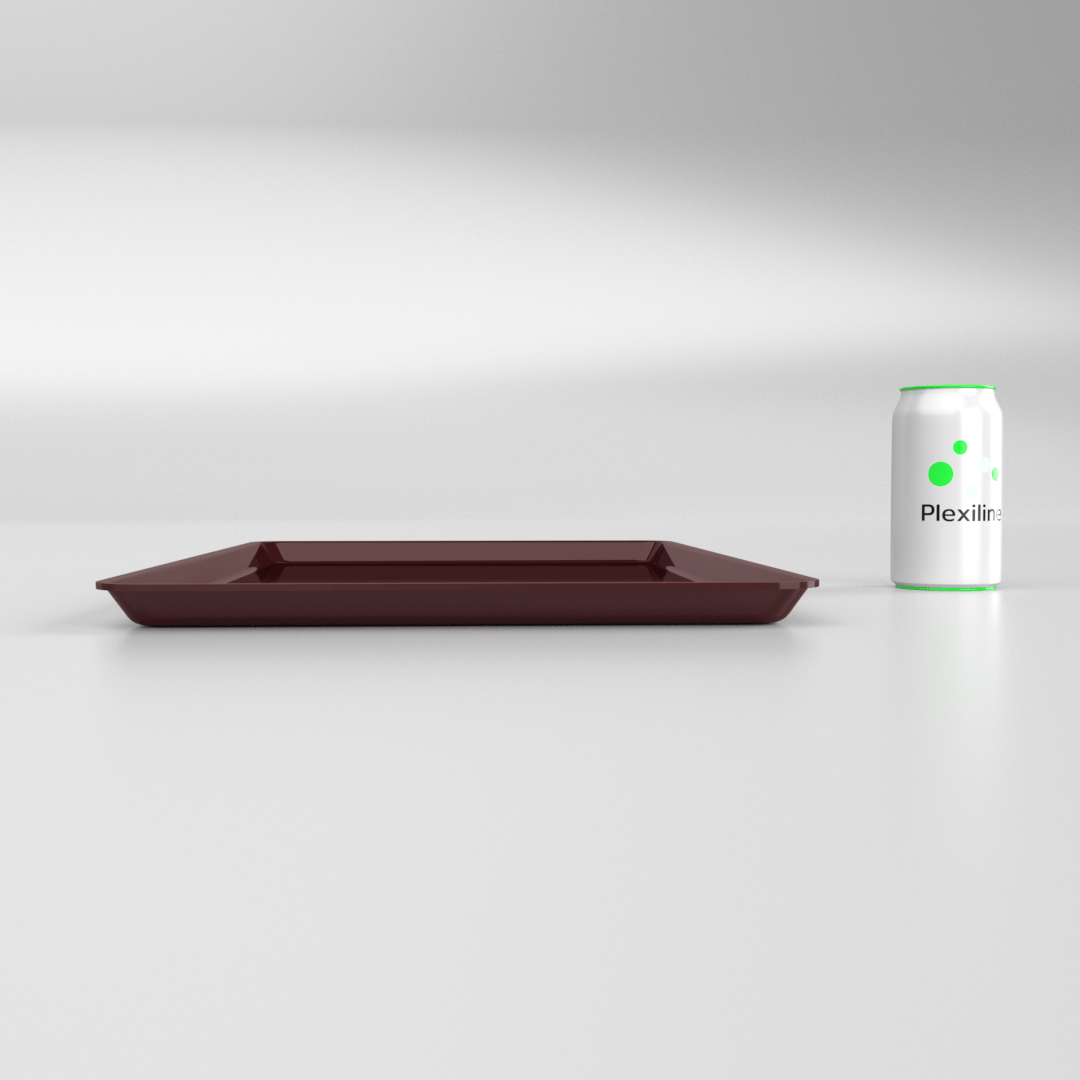 PLATEAU GASTRO 1/1 20 (530 X 325 X 20 MM) BORDEAUX