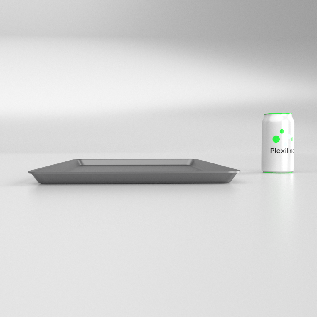 PLATEAU GASTRO 1/1 20 (530 X 325 X 20 MM) DARK SMOKE