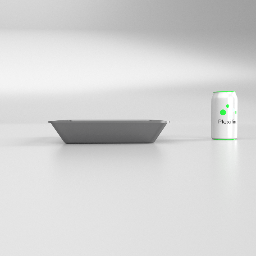 PLATEAU GASTRO 1/2 50 (325 X 265 X 50 MM) DARK SMOKE