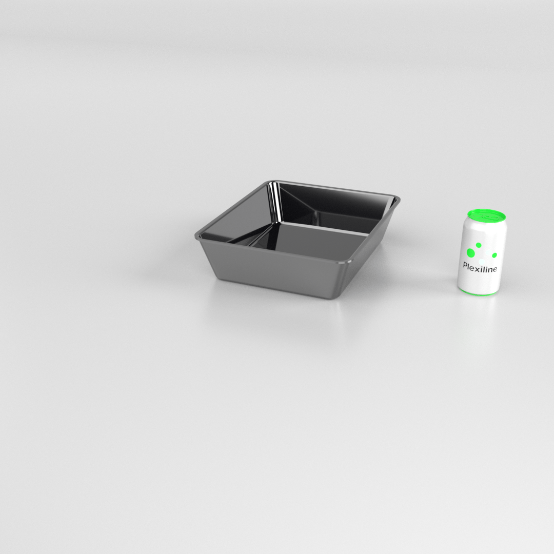 PLATEAU GASTRO 1/2 80 (325 X 265 X 80 MM) NOIR