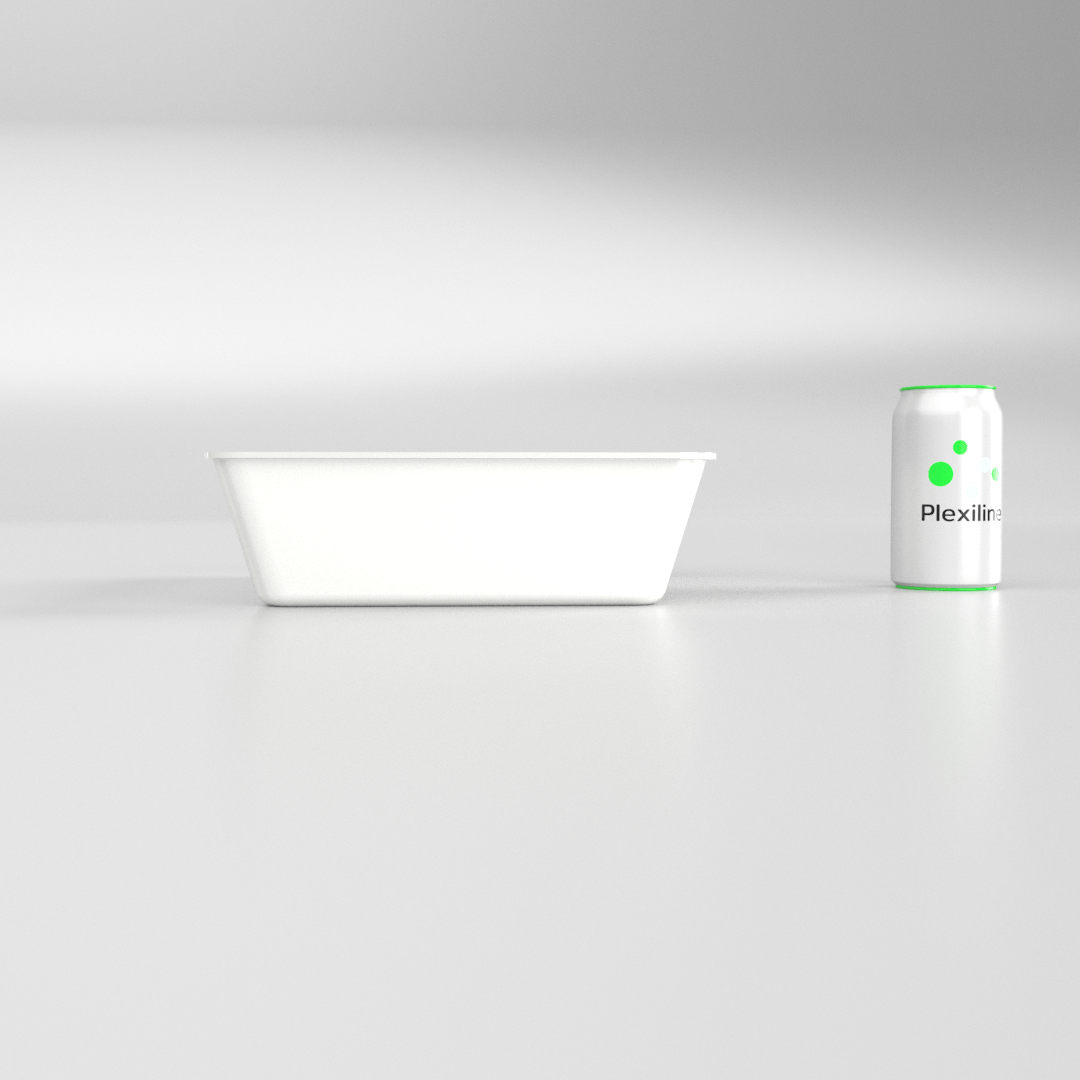 PLATEAU GASTRO 1/2 80 (325 X 265 X 80 MM) BLANC