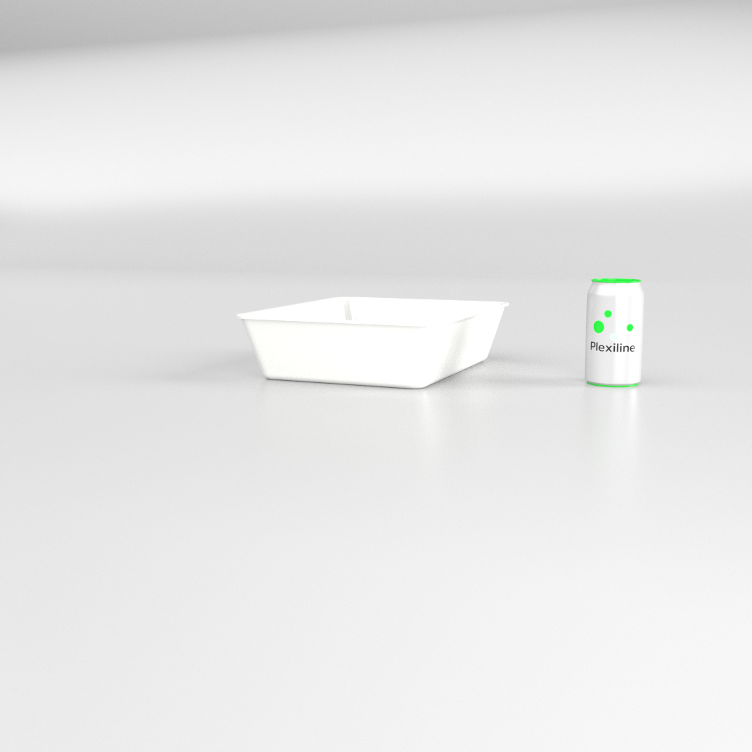 PLATEAU GASTRO 1/2 80 (325 X 265 X 80 MM) BLANC