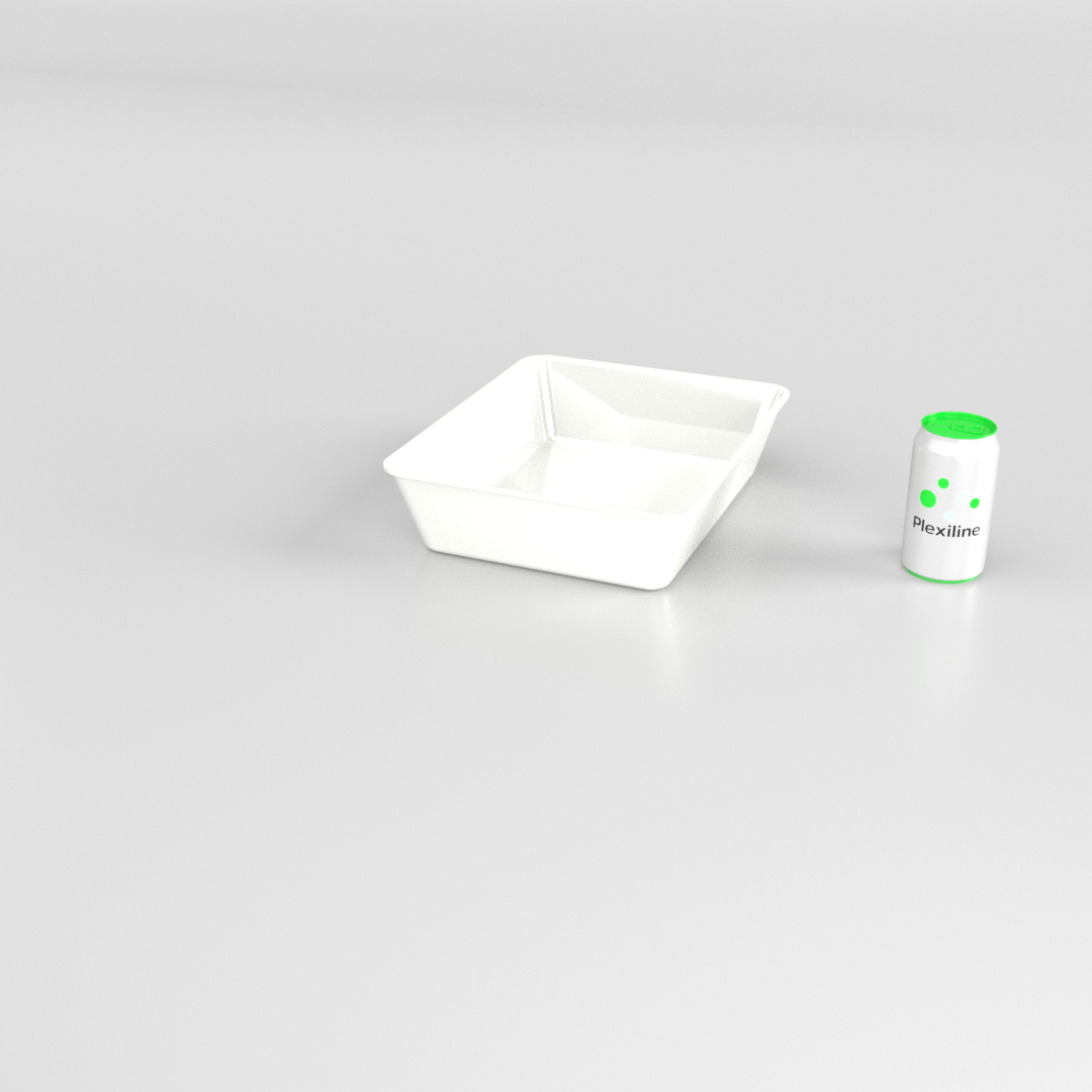 PLATEAU GASTRO 1/2 80 (325 X 265 X 80 MM) BLANC