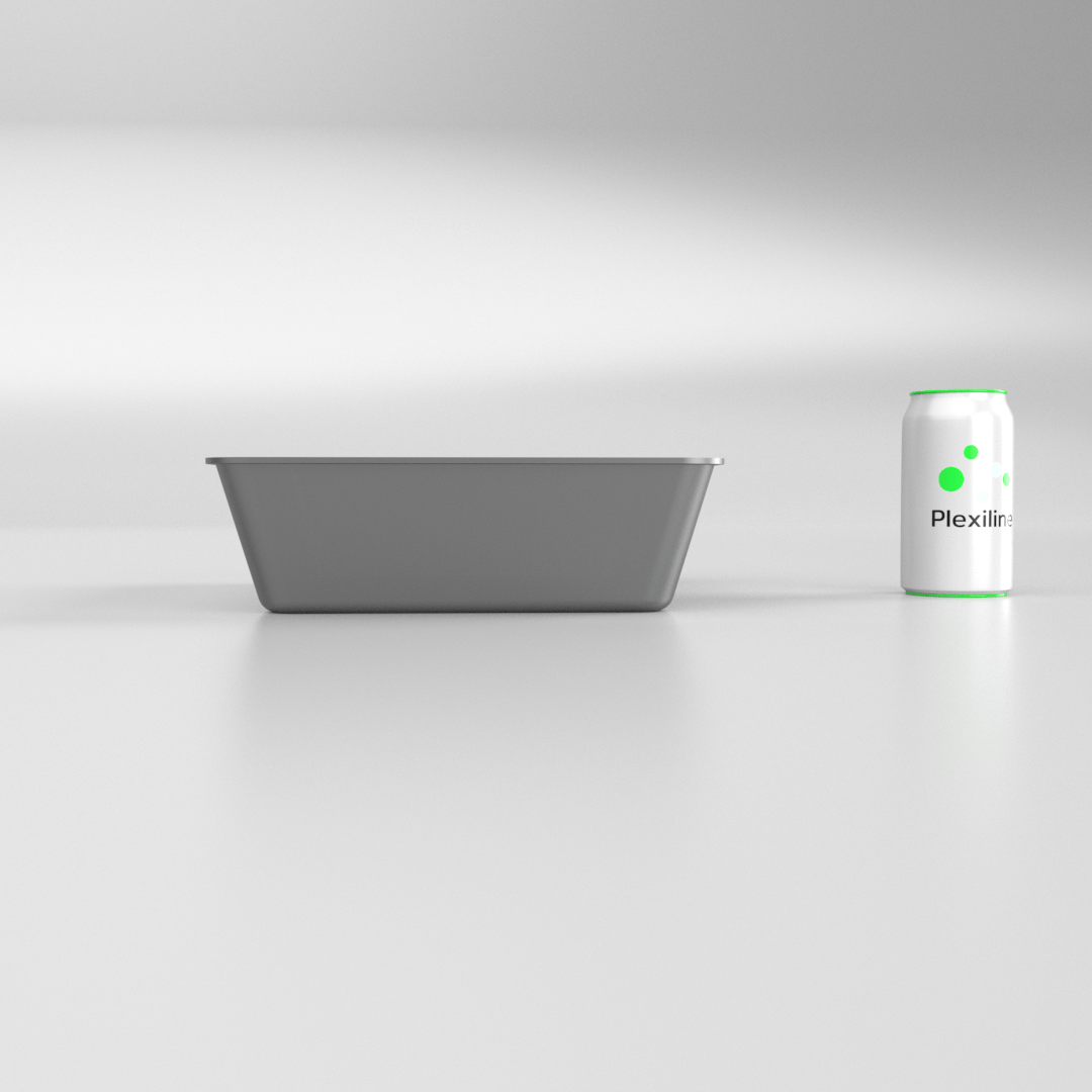 PLATEAU GASTRO 1/2 80 (325 X 265 X 80 MM) DARK SMOKE