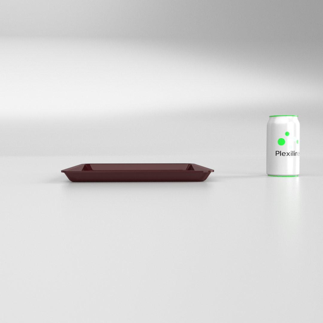 PLATEAU GASTRO 1/2 20 (325 X 265 X 20 MM) BORDEAUX