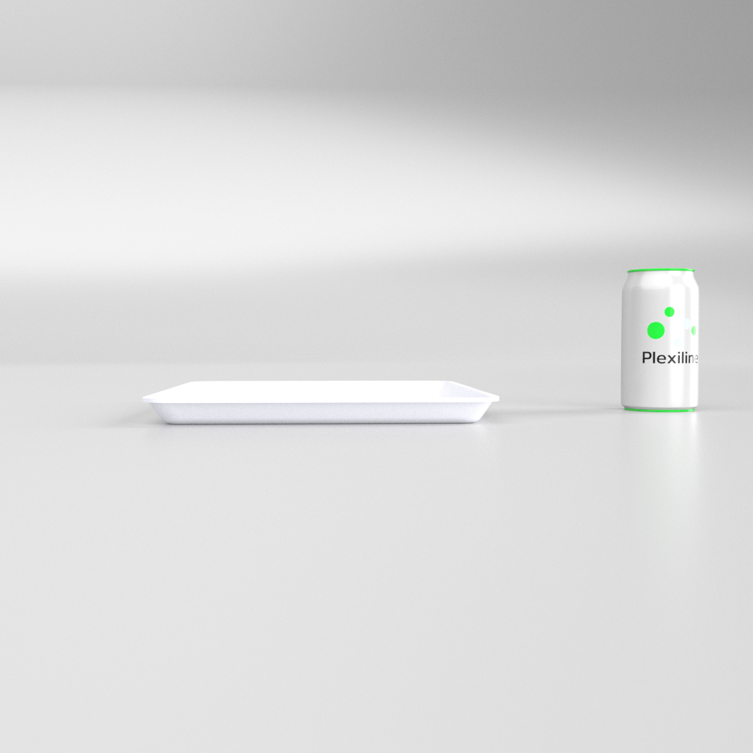 PLATEAU GASTRO 1/2 20 (325 X 265 X 20 MM) BLANC SMOKE