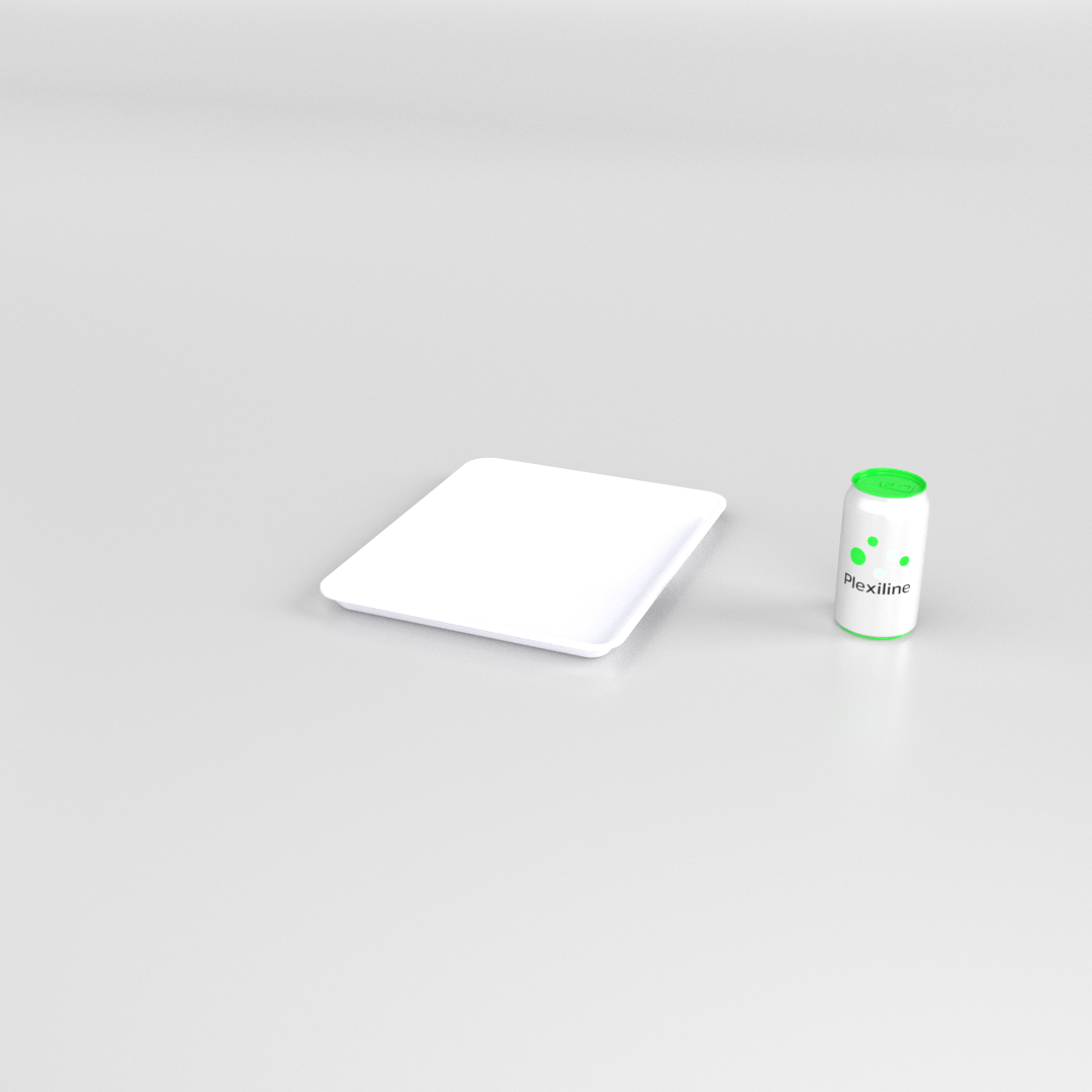 PLATEAU GASTRO 1/2 20 (325 X 265 X 20 MM) BLANC SMOKE