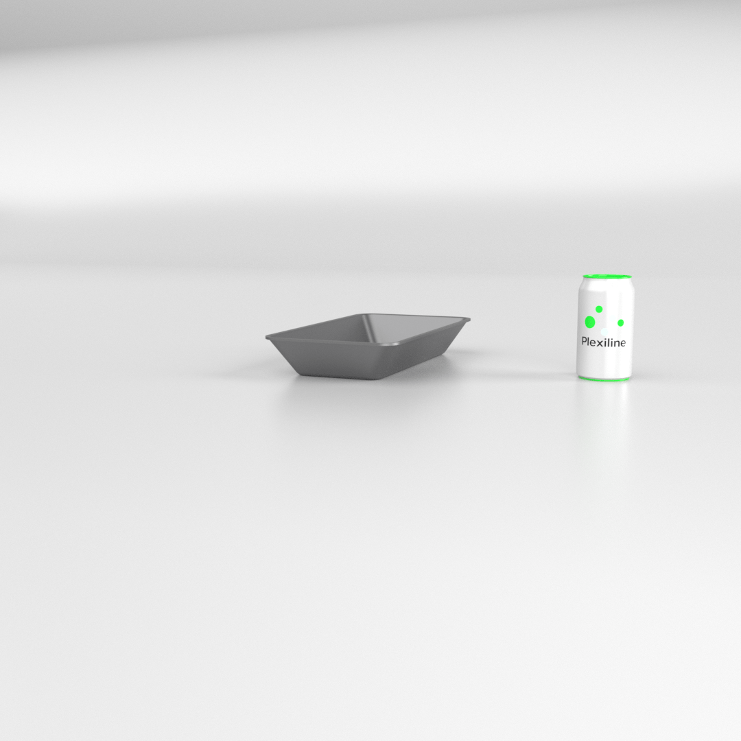 PLATEAU GASTRO 1/3 50 (325 X 176 X 50 MM) DARK SMOKE