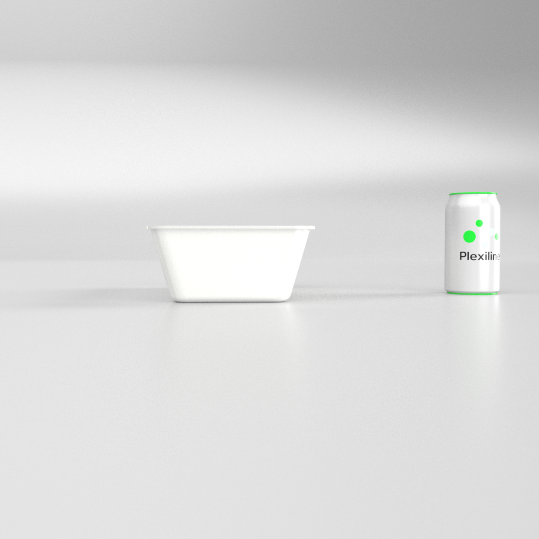 PLATEAU GASTRO 1/3 80 (325 X 176 X 80 MM) BLANC