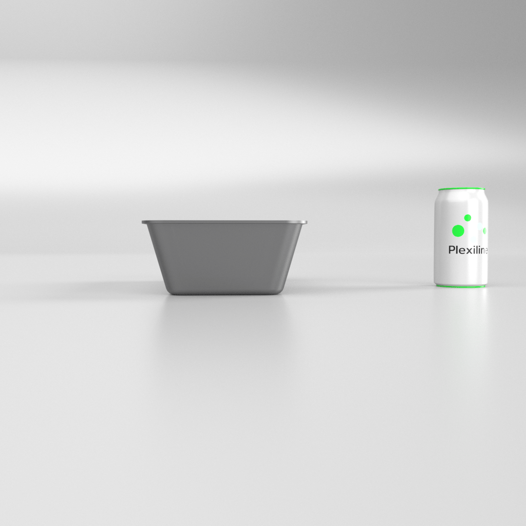 PLATEAU GASTRO 1/3 80 (325 X 176 X 80 MM) DARK SMOKE