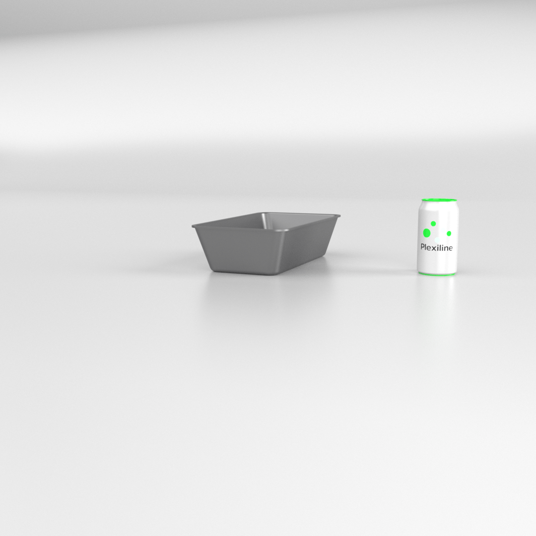 PLATEAU GASTRO 1/3 80 (325 X 176 X 80 MM) DARK SMOKE