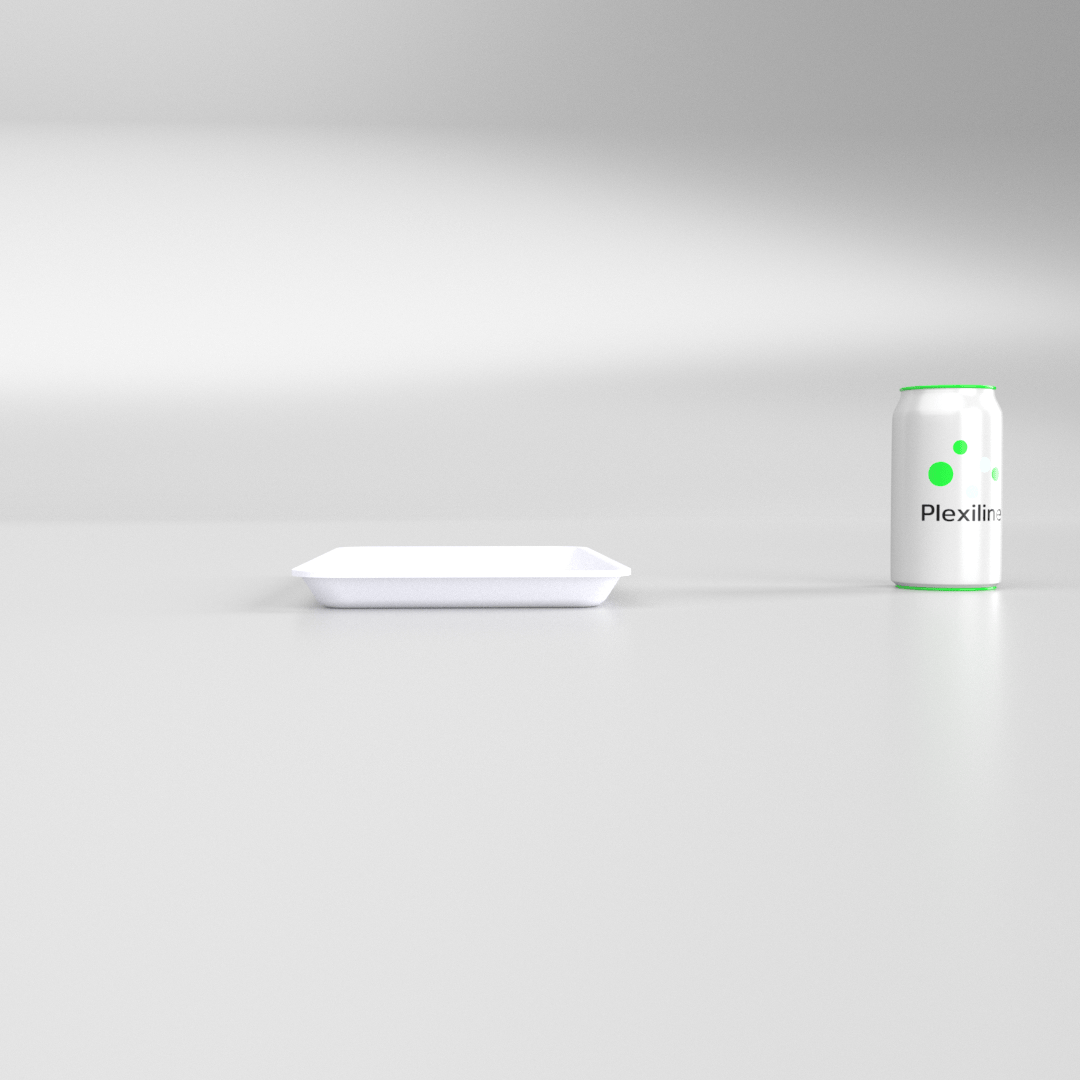 PLATEAU GASTRO 1/3 20 (325 X 176 X 20 MM) BLANC SMOKE
