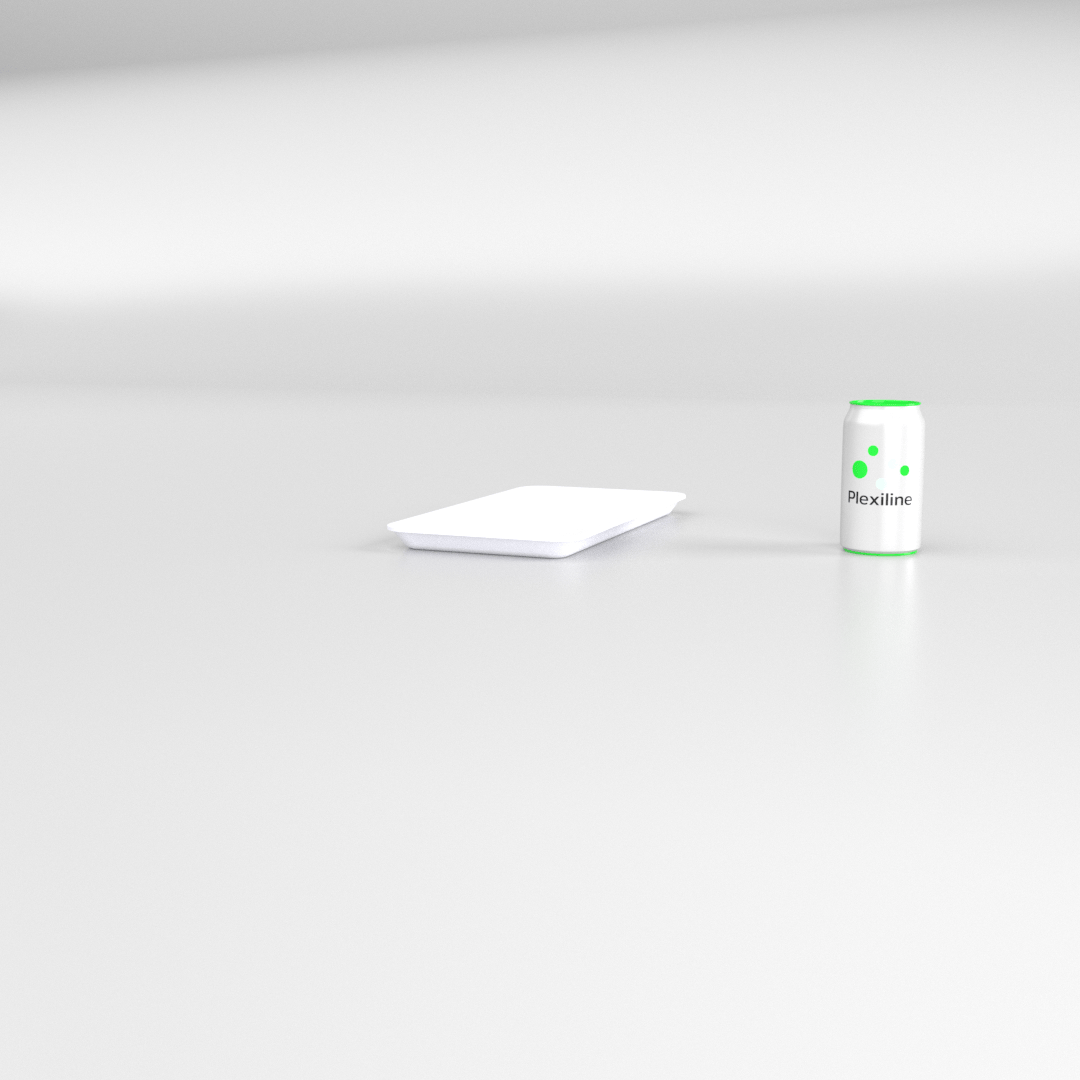 PLATEAU GASTRO 1/3 20 (325 X 176 X 20 MM) BLANC SMOKE