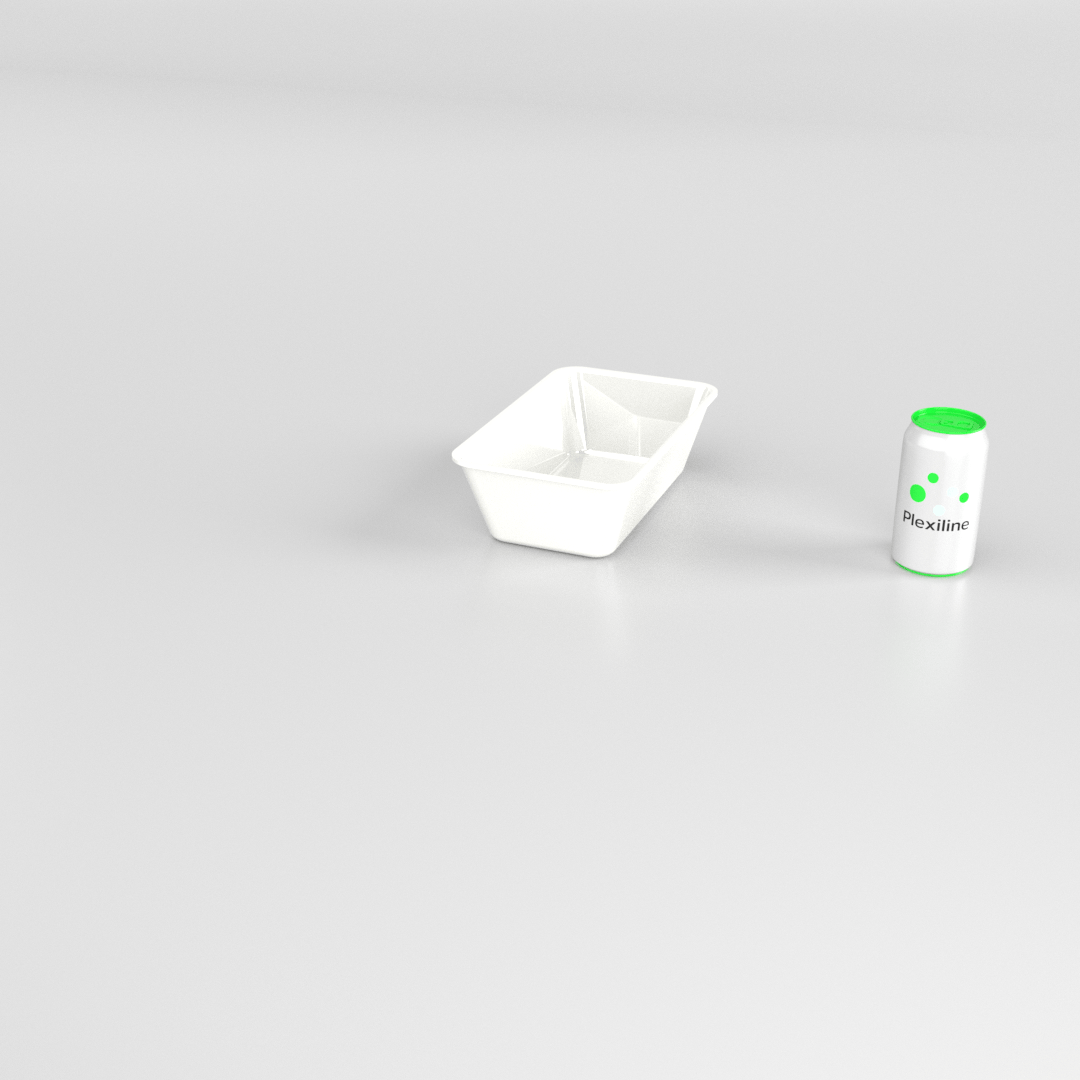 PLATEAU GASTRO 1/4 80 (265 X 162 X 80 MM) BLANC