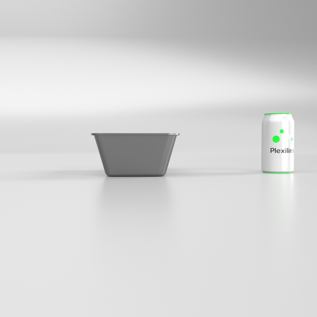 PLATEAU GASTRO 1/4 80 (265 X 162 X 80 MM) DARK SMOKE