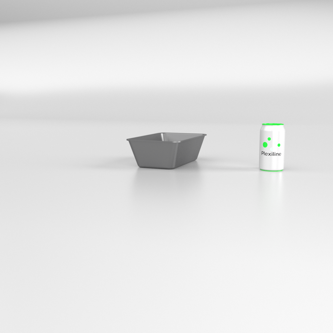 PLATEAU GASTRO 1/4 80 (265 X 162 X 80 MM) DARK SMOKE