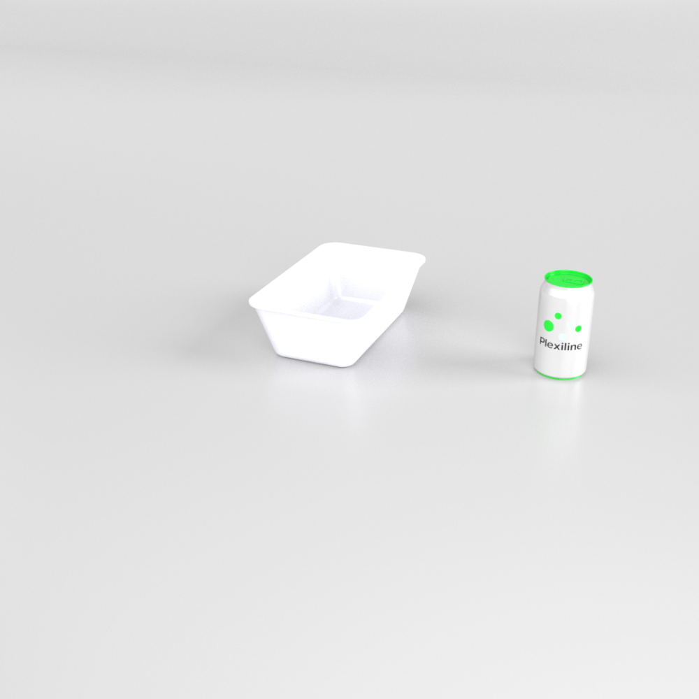 PLATEAU GASTRO 1/4 80 (265 X 162 X 80 MM) BLANC SMOKE PLATEAU GASTRO 1/4 80 (265 X 162 X 80 MM) BLANC SMOKE