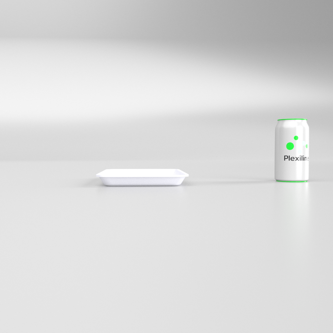 PLATEAU GASTRO 1/4 20 (265 X 162 X 20 MM) BLANC SMOKE