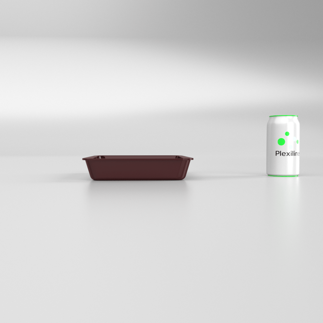 PLATEAU GASTRO 1/5 40 (265 X 200 X 40 MM) BORDEAUX