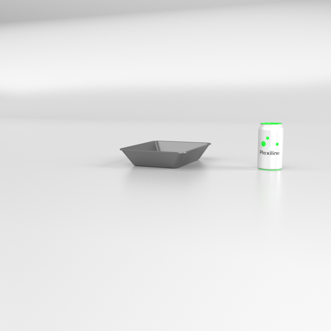 PLATEAU GASTRO 1/5 50 (265 X 200 X 50 MM) DARK SMOKE