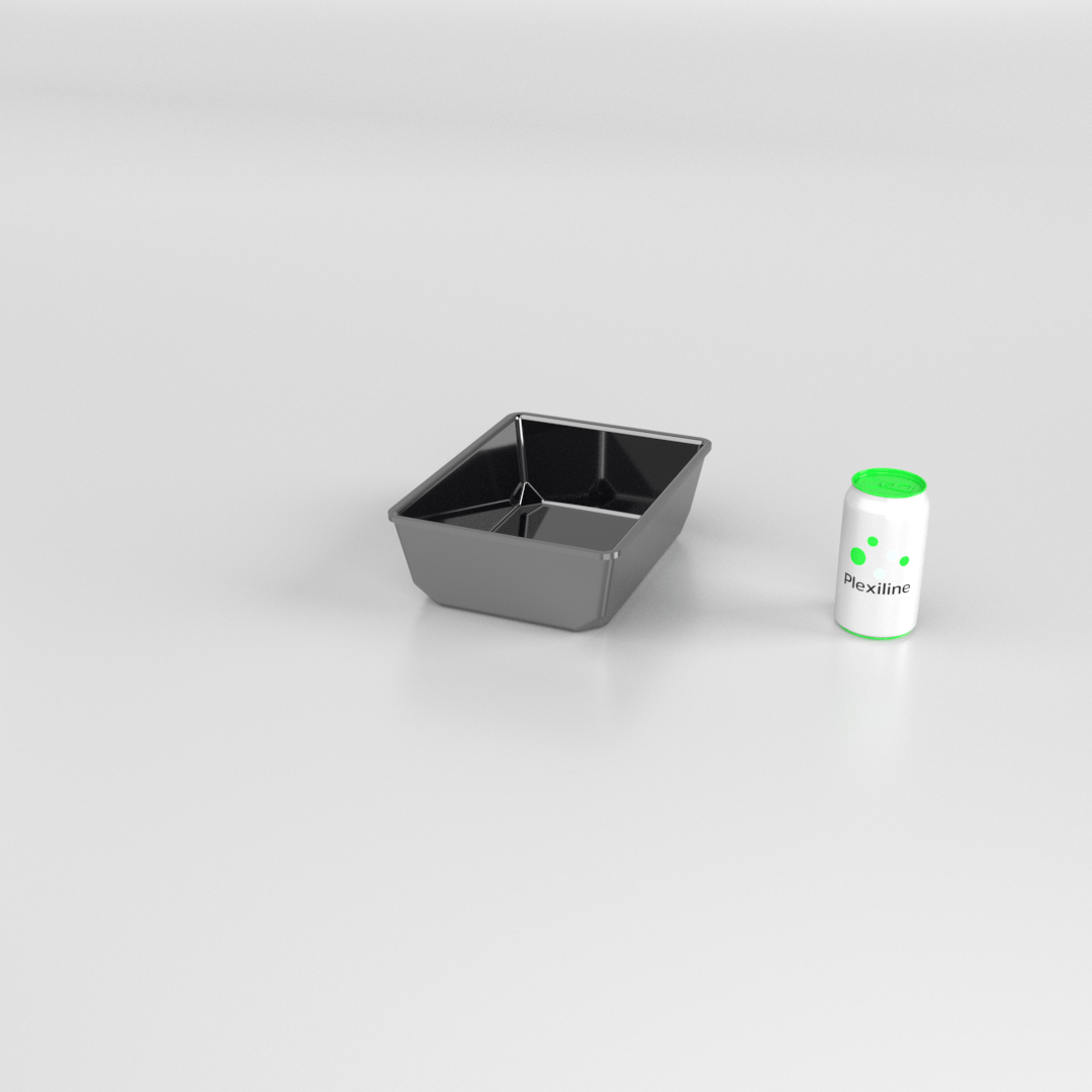 PLATEAU GASTRO 1/5 80 (265 X 200 X 80 MM) NOIR