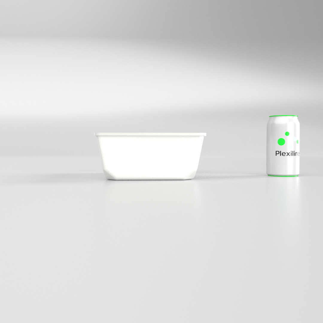 PLATEAU GASTRO 1/5 80 (265 X 200 X 80 MM) BLANC