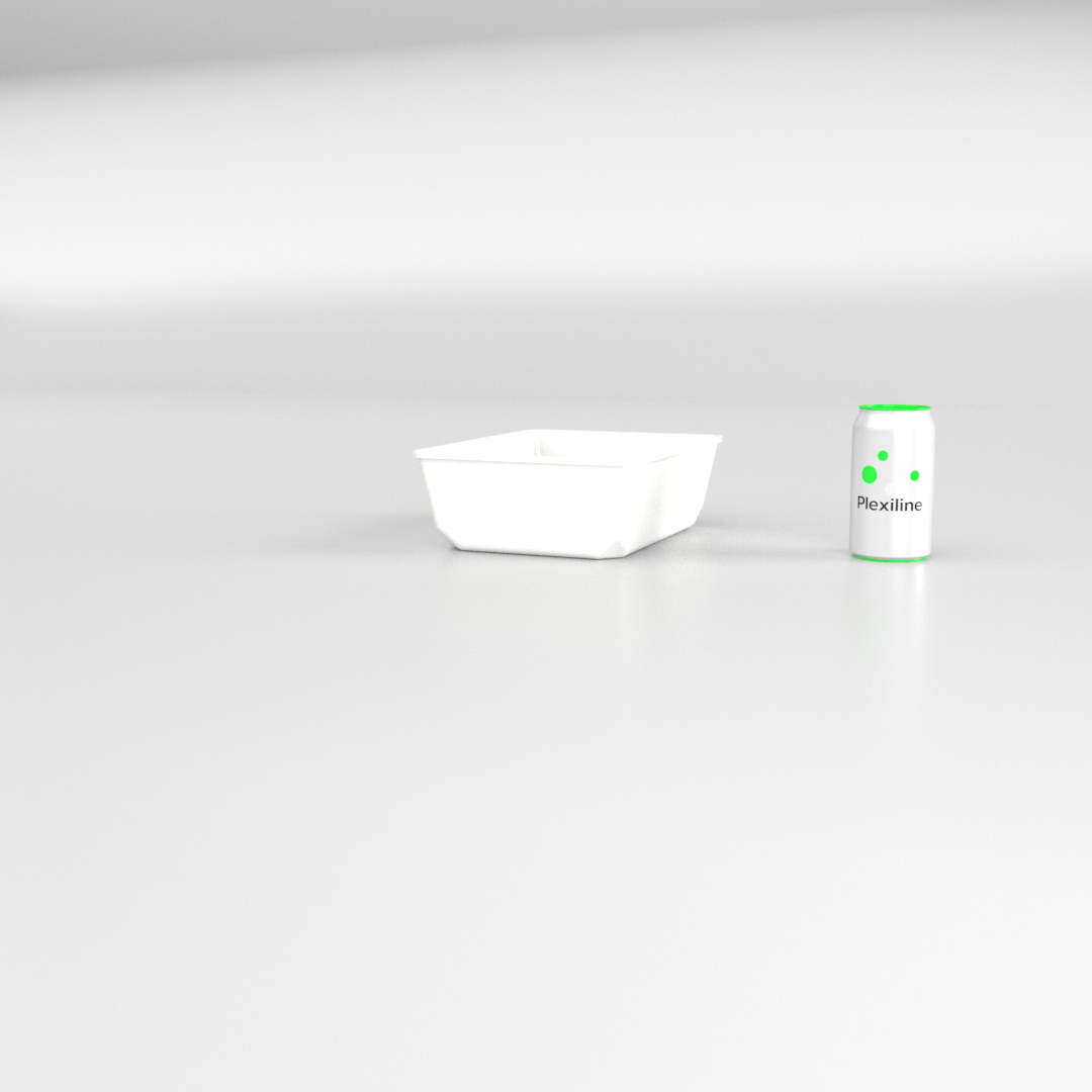 PLATEAU GASTRO 1/5 80 (265 X 200 X 80 MM) BLANC